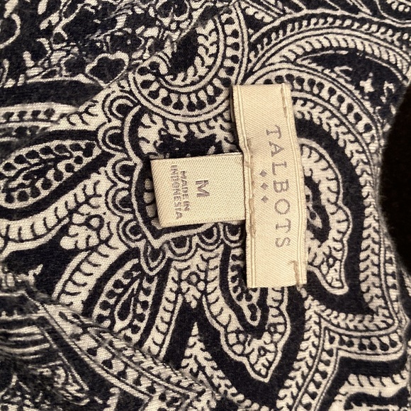 Talbot maxi sleeveless dress size M. Navy pattern. - Picture 2 of 2